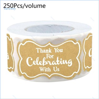 สติกเกอร์ฉลาก Thank You for Celebrating with Us สําหรับติดตกแต่งเบเกอรี่