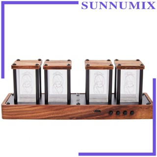 [Sunnimix] นาฬิกาปลุกตั้งโต๊ะ LED สไตล์เรโทร สําหรับตกแต่งบ้าน