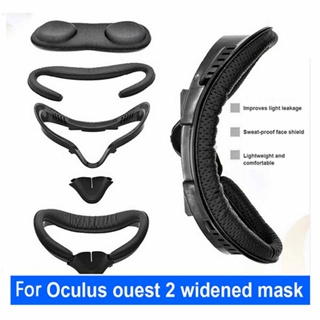 Eye Mask Pad Cushion Cover For Oculus Quest 2 VR Headset Virtual Reality Glasses PU Face Cover Case Replacement Accessories