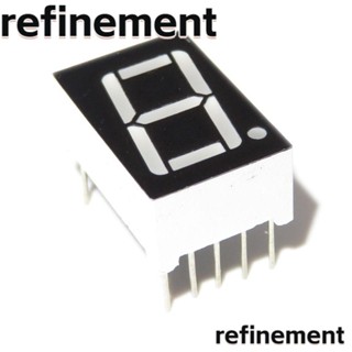 Refinement บอร์ดโมดูลไดรเวอร์อิเล็กทรอนิกส์ ดิจิทัล พลาสติก จอแสดงผล LED สีแดง 7 ส่วน 10 Pin 1 บิต คุณภาพสูง