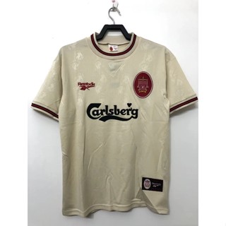 เสื้อกีฬาแขนสั้น ลายทีมชาติฟุตบอล Liverpool 96-97 ชุดเหย้า คุณภาพสูง สไตล์วินเทจ