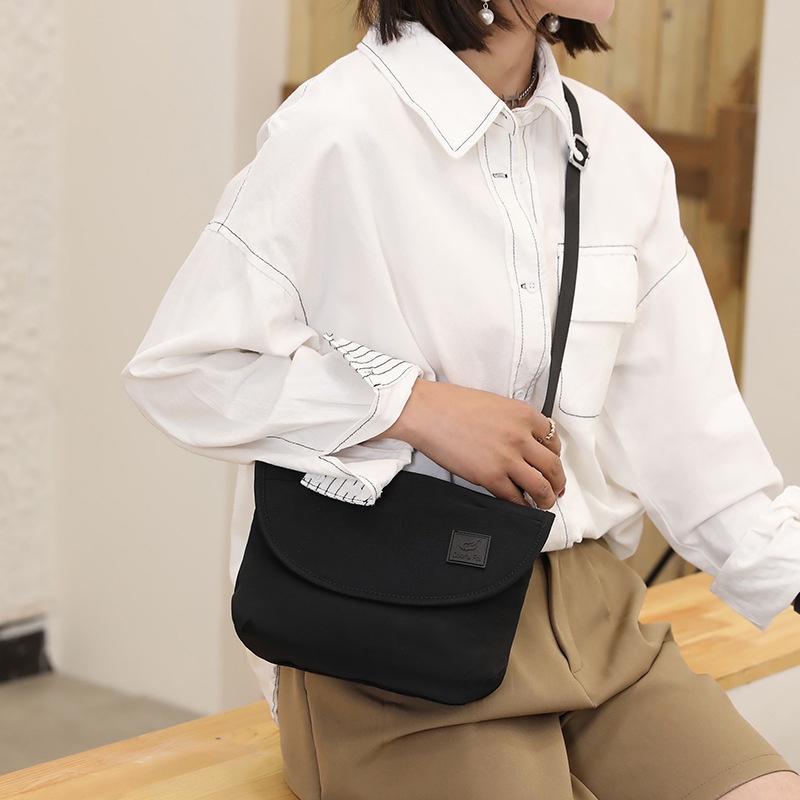 B-220 พร้อมส่ง กระเป๋าสะพายข้าง กระเป๋าสำหรับผู้หญิง แฟชั่น เกรดพรีเมี่ยม ผ้าไนลอน กันน้ำ 8สี