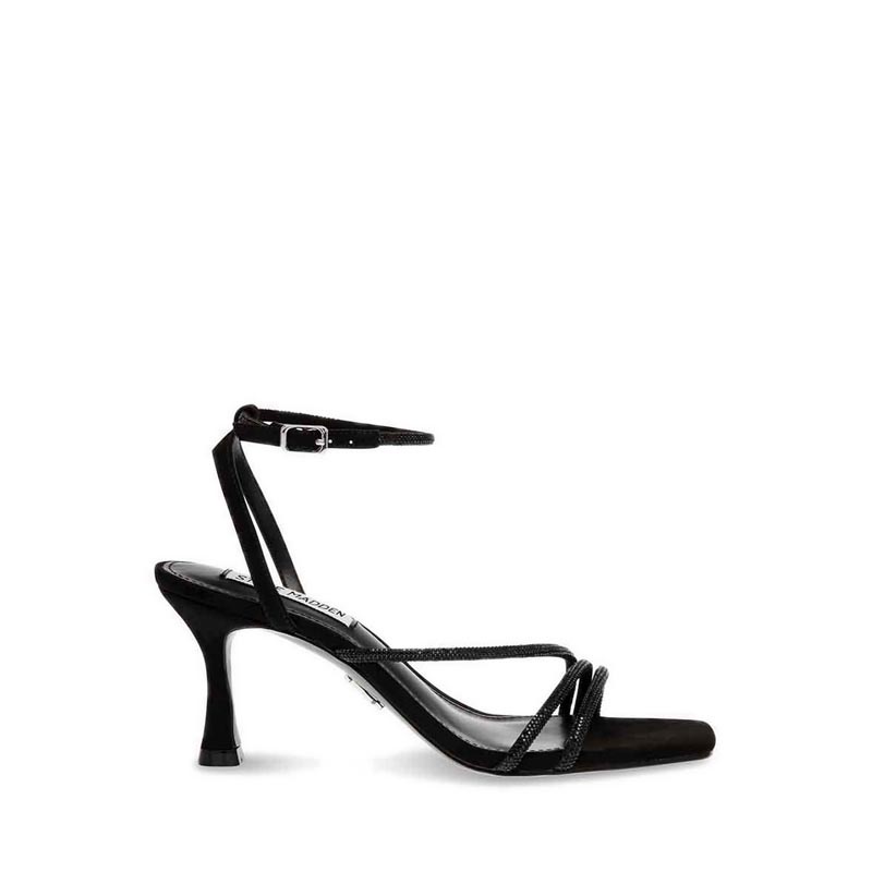 Steve Madden รองเท้าแตะส้นสูงผู้หญิง- สีดำ