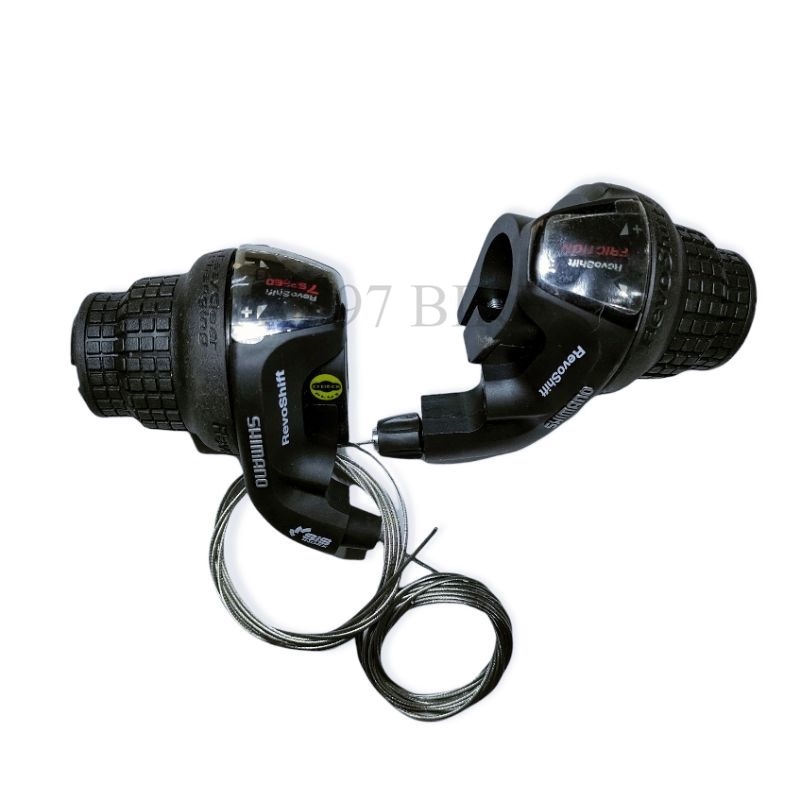 SHIMANO SHIFTER 3 x 7 SPEED REVOSHIFT รุ่นแก๊ส OPERATION GEAR SHIFT FD RD ด้านหน้า DERAILLEUR ด้านหล