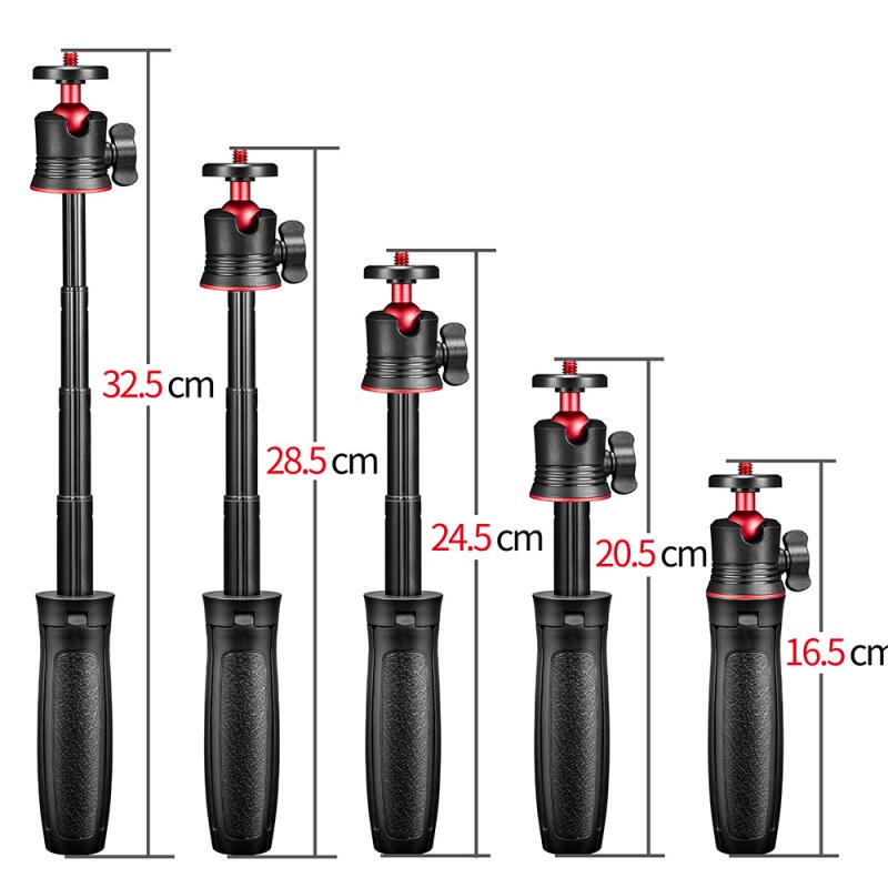 Mini Selfie Stick ขาตั้งกล้องชุดสําหรับ GoPro 12 11 10 9 8 7 6 5 4 SJCAM AKASO Insta 360 DJI Action กล้อง Go Pro อุปกรณ์เสริม