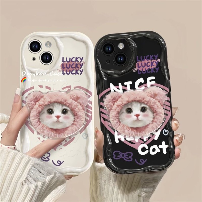 Ready Stock Vivo Y17s Y21 Y22 Y20 Y16 Y02s Y33T Y33S V29E Y21T Y21S Y20i Y36 V25 Y12S Y20 Y17 Y15 Y12 Y95 Y93 Y91 Y15A Y35 V23 V25 V27 Cute Cat 3D Phone Case Soft Protection Back Cover