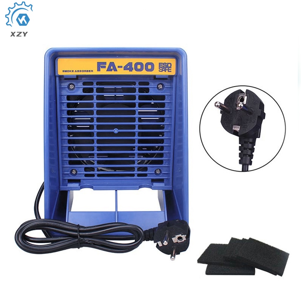 เครื่องดูดควันบัดกรีเหล็ก ESD 220V 110V FA-400 พร้อมฟองน้ํากรองคาร์บอน 5 ชิ้น