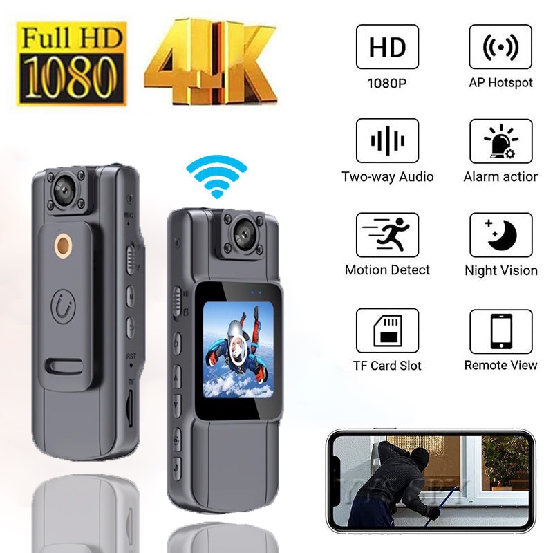 1080P พร้อมระบบกันสั่น WIFI กล้องวิดิโอ Sport Action Camera HD