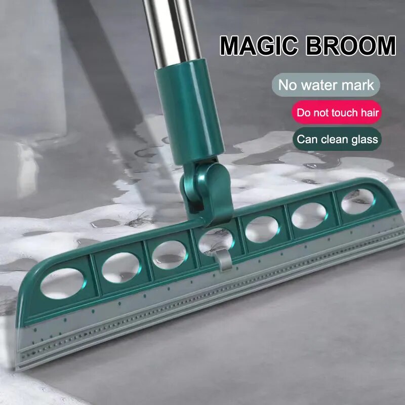 Magic Broom Sweeping Brush Silicone Mop Household Floor Cleaning Squeegee Wiper Pet Hair Dust Broom 
