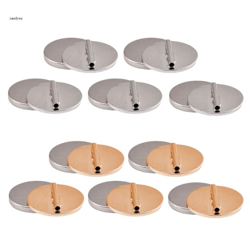 ✿ 5 ชิ้น แข็งแรง แม่เหล็ก เข็มกลัด Pin ตัวแปลง ไม่เป็นอันตราย เสื้อผ้า หัวเข็มขัดแม่เหล็ก