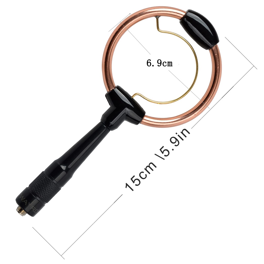 SMA-Two Way วิทยุ VHF/UHF 144/430Mhz 20W High Gain Dual-Loop Ham เสาอากาศวิทยุใช้กับ BaoFeng BF-F8HP