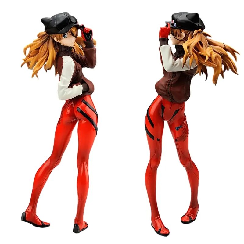 22cm Neon Genesis Evangelion Anime Figure EVA Asuka Langley Soryu Action Figures Rei Ayanami Figurine Collection Model