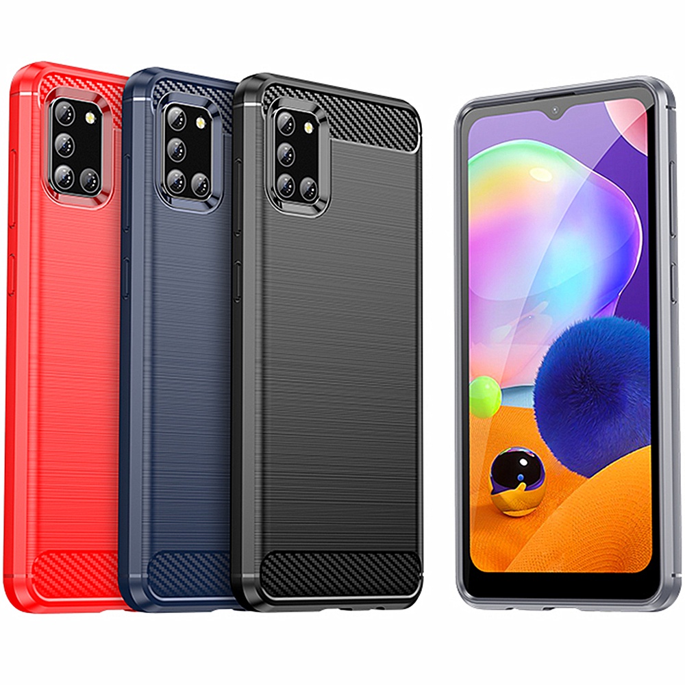 เคส Samsung A31 case คาร์บอนไฟเบอร์ เกรดสูง อ่อนนุ่ม เคสมือถือ เคสโทรศัพท์ Samsung Galaxy A31