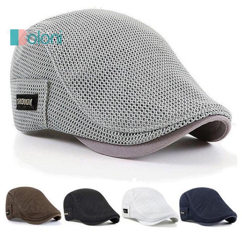 [Boloni] Cbbie Flat Breathable Mesh Newsboy Beret Ivy ใหม่
