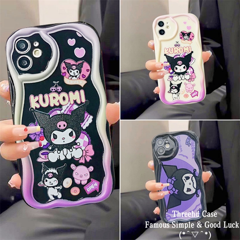 เคสโทรศัพท์มือถือแบบนิ่ม กันกระแทก ลายการ์ตูนคุโรมิ สําหรับ Vivo Y17s Y36 Y16 Y02 Y02s Y22s Y20i Y12s Y12A Y21s Y33s Y20s Y17 Y15s Y15A V25e Y35 Y20 Y15 Y12 Y11 Y21 Y50