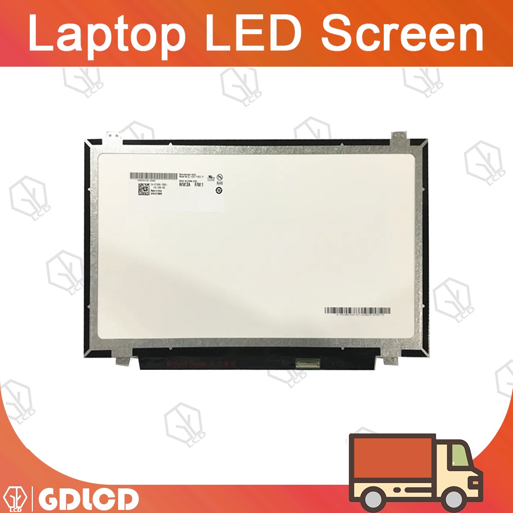 หน้าจอแล็ปท็อป LED B140XTN03.2 N140BGE-E43 N140BGE-EA3 LP140WHU-TPA1 LP140WHU-TPC2 HB140WX1-401 1366