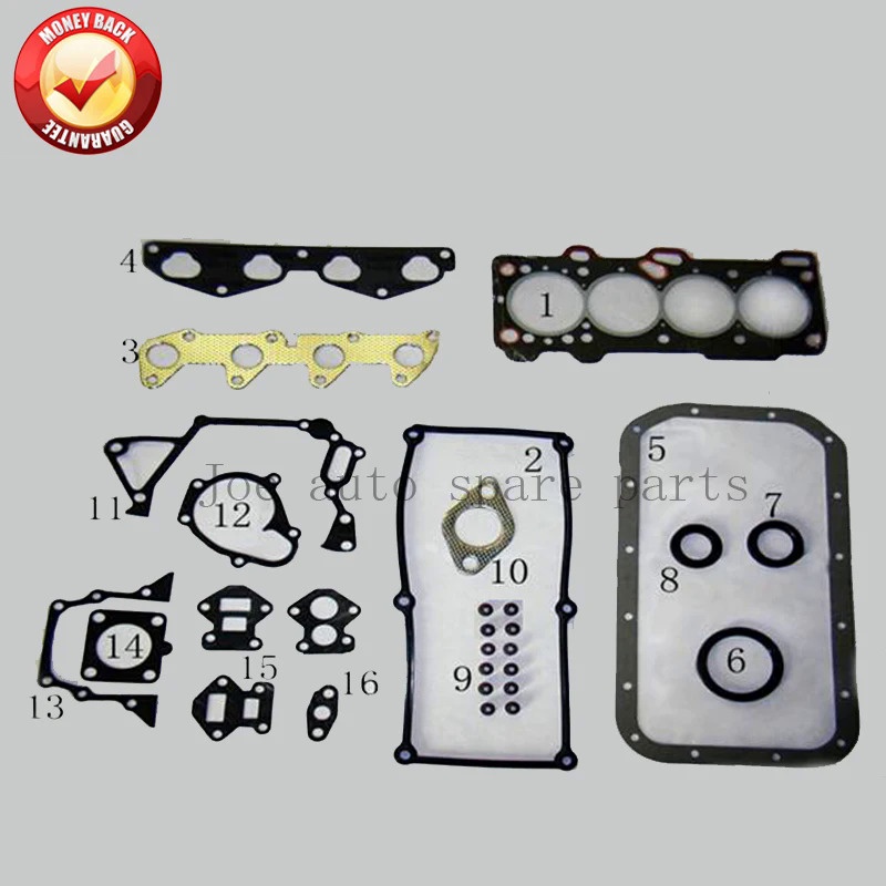 เครื่องยนต์ G4HC ครบชุดปะเก็นชุดเต็มชุดสําหรับ Hyundai Atos / Santro Hatchback 1.0L 999cc 4L 20910-0