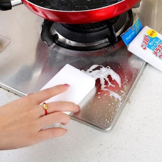 🔥ซื้อ 10 รับ 1🔥ฟองน้ำมหัศจรรย์ ฟองน้ำนาโน เช็ดคราบ ฟองน้ำเมลามีน MAGIC SPONGE ทำความสะอาด ขจัดคราบหนัก คราบฝัง