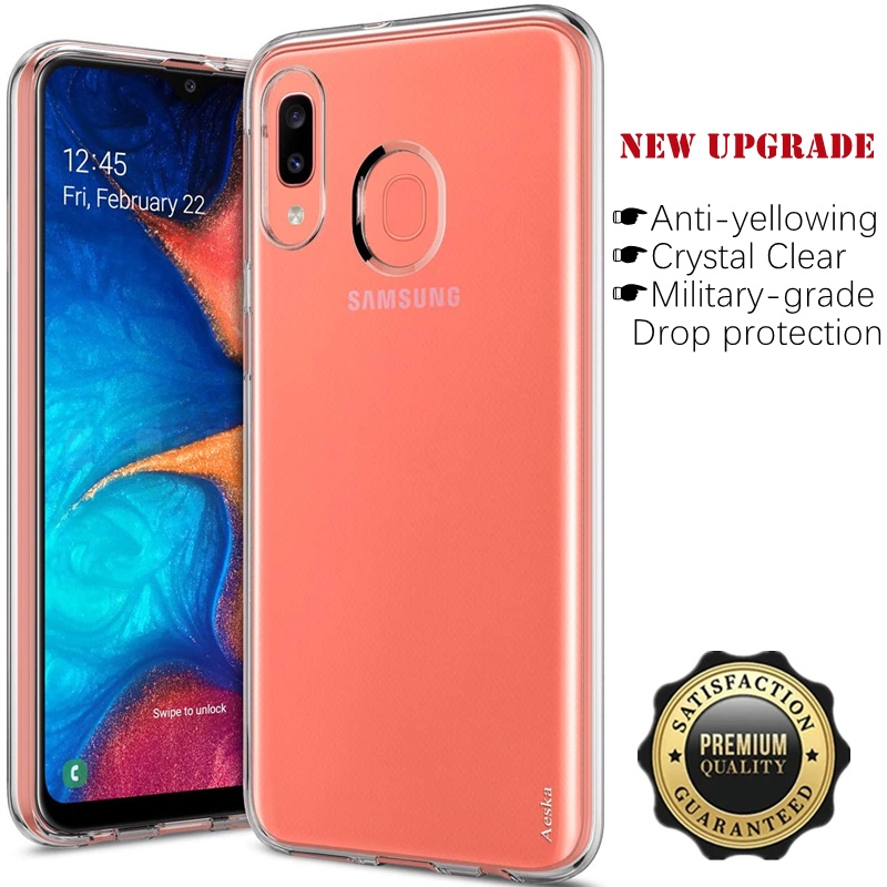 สําหรับ Samsung Galaxy A30 6.4 นิ้ว SM-A305F A305FN A305GN A305YN คริสตัลใสทนทาน Hard อะคริลิคกรณีไม