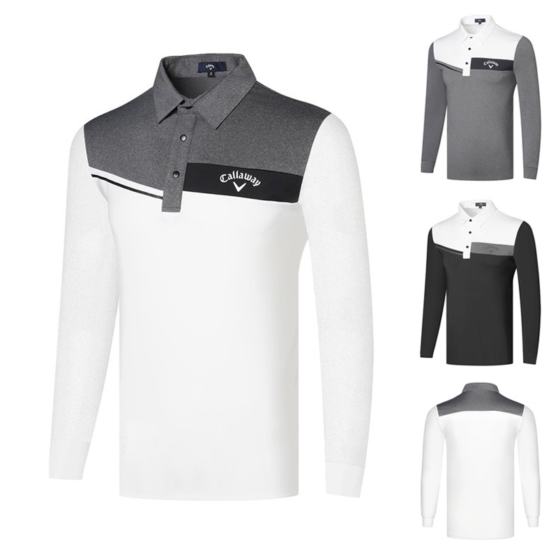 Callaway Men Long Sleeve Golf Polo Tee Shirt / Baju Golf