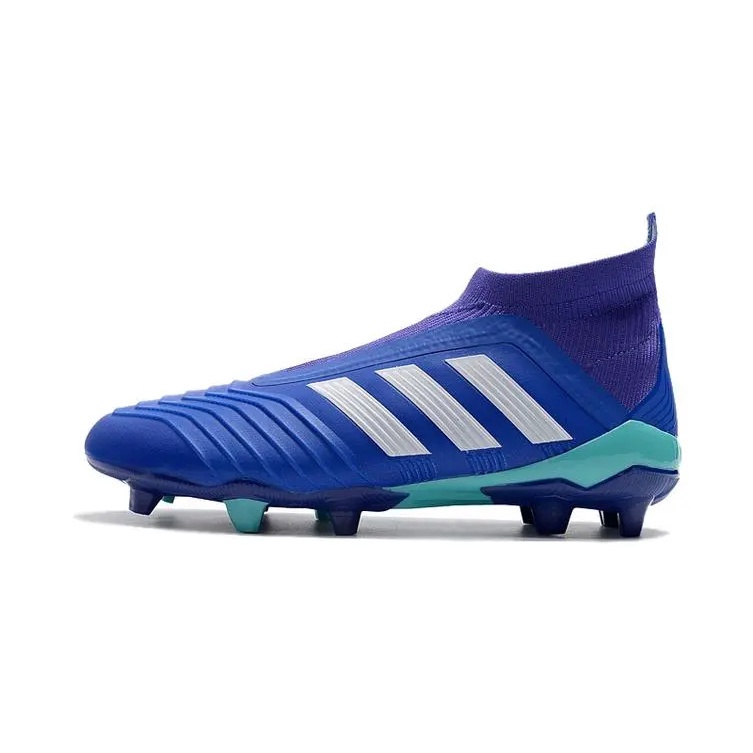 【ส่งจากกรุงเทพ 】Adidas_Predator 18+x Pogba FGผู้ชายรองเท้าฟุตบอลกลางแจ้ง FG รองเท้าฟุตซอล รองเท้าผ้