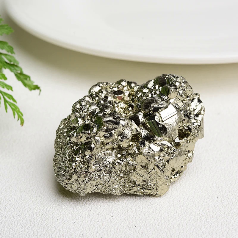 1 Piece Natural Pyrite Crystal Cluster Irregular Stone Rock Mineral Sample Reiki Home Decoration  Ra