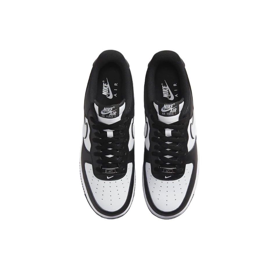 Nike Air Force 1 Low "Panda" ผ้าใบกันลื่นสีขาวและสีดำของแท้ 100% รองเท้า light