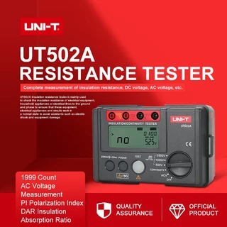 แท้ ส่งจากไทย UNI-T UT502A เมกะโอมห์มิเตอร์ ดิจิตอล 2500V เครื่องวัดความเป็นฉนวน วัดความต้านทานฉนวน insulation
