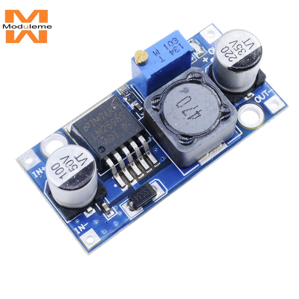 Lm2596 DC-DC ตัวแปลงบั๊ก ปรับได้ 3.2V ~ 35V ถึง 1.25-35V พาวเวอร์ซัพพลาย ลดแรงดันไฟฟ้า โมดูลควบคุมแรงดันไฟฟ้า