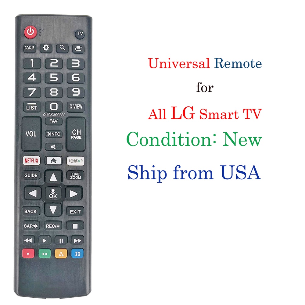 เปลี่ยนรีโมทคอนโทรลสําหรับ LG TV 43UJ6300 49UJ6300 55UJ6300 65UJ6300 AKB75095314