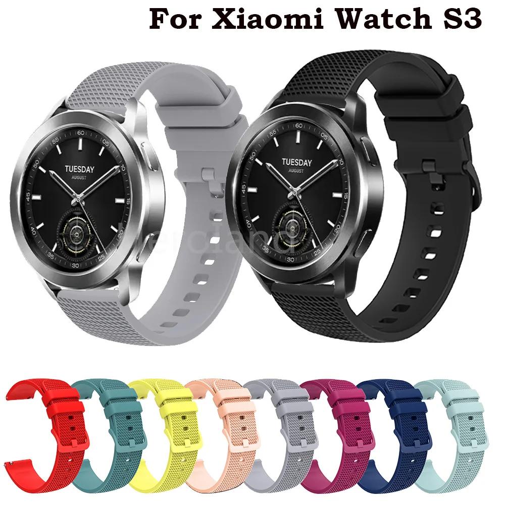 สายนาฬิกาข้อมือซิลิโคน สําหรับ Xiaomi Watch S3 Mi Watch S1 Active Garmin Vivoactive 4