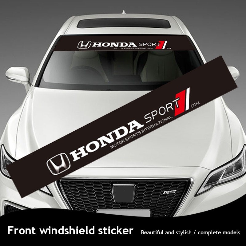 สติกเกอร์ตกแต่งกระจกหน้า หลังรถยนต์ สําหรับ Honda Civic Accord CRV Fit Jazz Odyssey Vezel Pilot HRV 