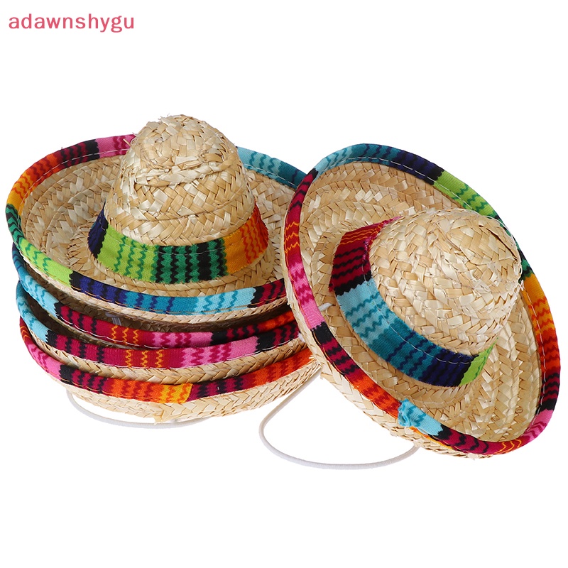 Adagu หมวกฟางกันแดด ขนาดเล็ก สําหรับสัตว์เลี้ยง สุนัข แมว
