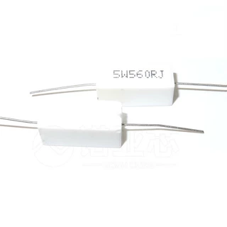 ตัวต้านทานเซรามิกซีเมนต์ 5W 10R 15 22 4 30 33 47 51 100 330 470 560 โอห์ม
