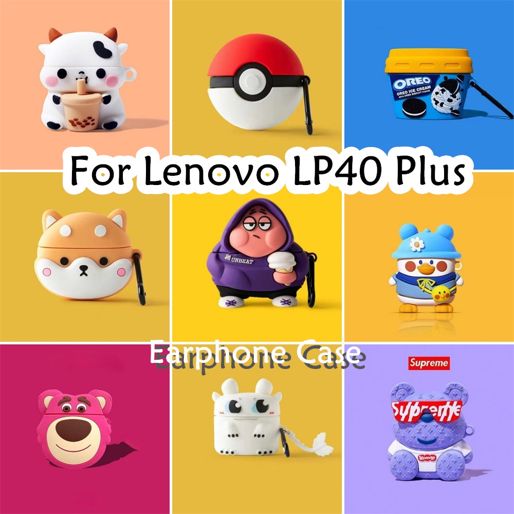 【ส่วนลด】เคสหูฟังซิลิโคนนิ่ม ลายการ์ตูน สําหรับ Lenovo LP40 Plus NO.1