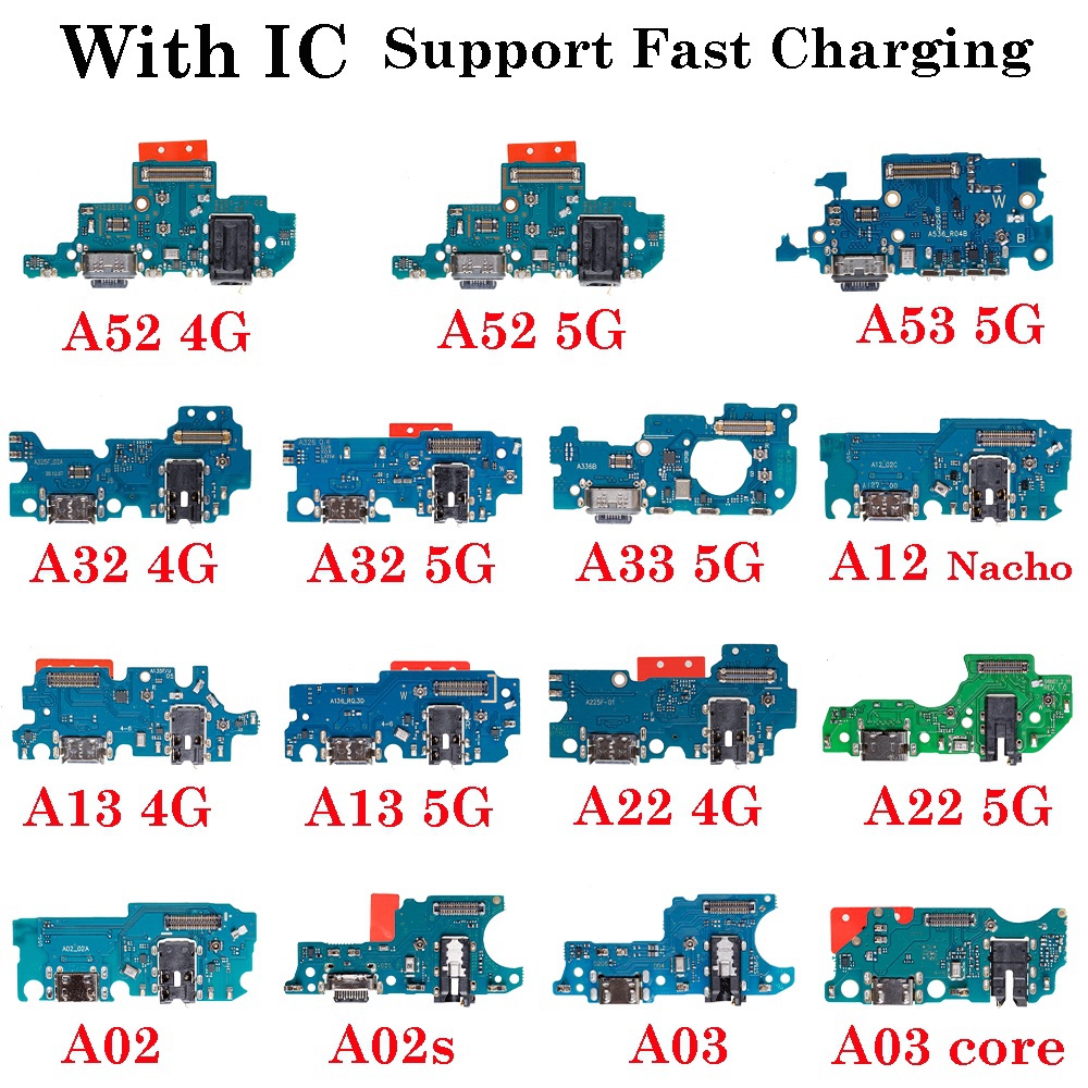 USB แพรชาร์จ ชุดชาร์จ แพรตูด ใช้กับSamsung A02 A02S A03 core A12 A13 A22 A32 A33 A52 A53 แผงตูดชาร์จไฟ แพรตูดชาร