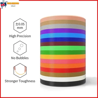 【PLA ยาว 5 เมตร ชุด20/30/40สี】ไส้ปากกา 3D 1.75 มม. PLA Filament เส้นใยฟิลเมนต์ สําหรับเด็กการพิมพ์ปากกา3มิติ และเครื่องพิมพ์สามมิติ