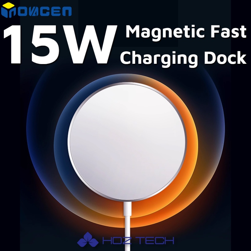 Inovagen แท่นชาร์จแม่เหล็กไร้สาย 10W 15W สําหรับโทรศัพท์ Android Earbuds Watch