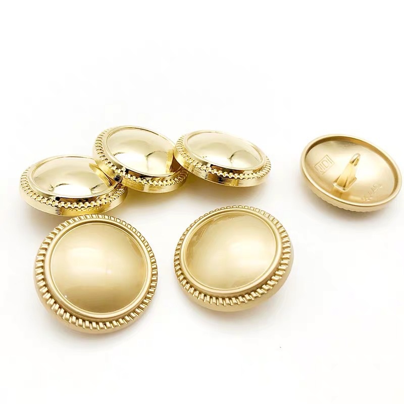 10pcs 15/18/20/25mm Metallic Shank รอบปุ่มสําหรับเสื้อกางเกงยีนส์เสื้อ DIY Plished เห็ดปุ่มเย็บเสื้อผ้าอุปกรณ์เสริม