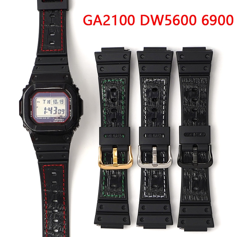 สายนาฬิกาข้อมือ ยางซิลิโคน TPU แบบปลดเร็ว 16 มม. สําหรับ Casio G-Shock GA-2100 DW-5600 GW-M5610 5000 DW-6900 G-5600