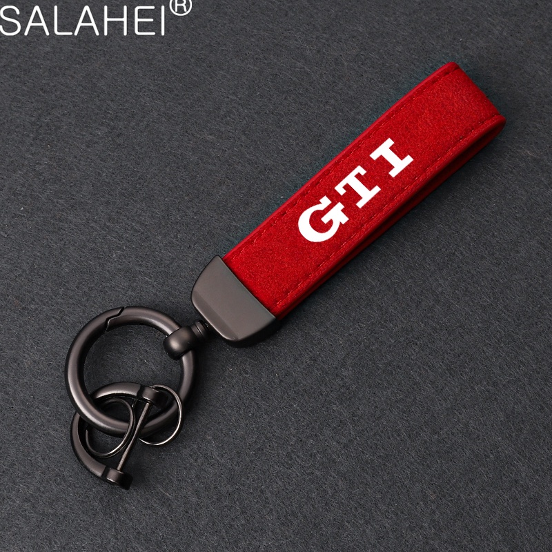 High Grade Suede หนังรถพวงกุญแจจัดแต่งทรงผมพวงกุญแจสําหรับกอล์ฟ 4 5 6 7 8 MK4 MK5 MK6 MK7 MK8 ST Aut