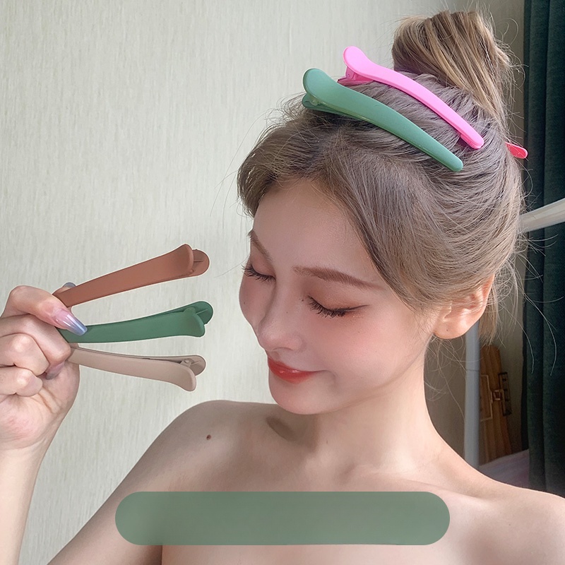 คลิปปากเป็ด สีแคนดี้ ไร้รอยต่อ ล้างหน้า หน้าม้า หัวหลัง