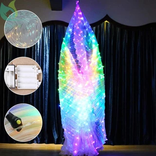 【จัดส่งจากกรุงเทพฯ】ปีกผีเสื้อ มีไฟ LED เรืองแสง หลากสี สําหรับเต้นรํา