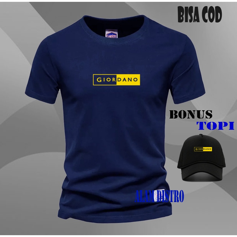 ซื้อเสื้อยืดแถมหมวกฟรี..!!! Gi0rdan0 Black Text Yellow Cool T-Shirt / Short T-Shirt / Cool T-Shirt /