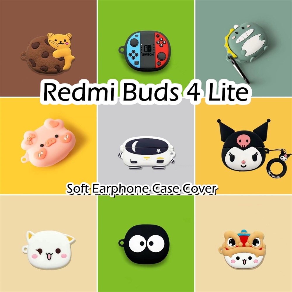 【Case Home】นําไปใช้กับ Redmi Buds 4 Lite เคส Case เคสหูฟัง การ์ตูนน่ารัก ซิลิโคนนุ่ม เคส เคสหูฟัง