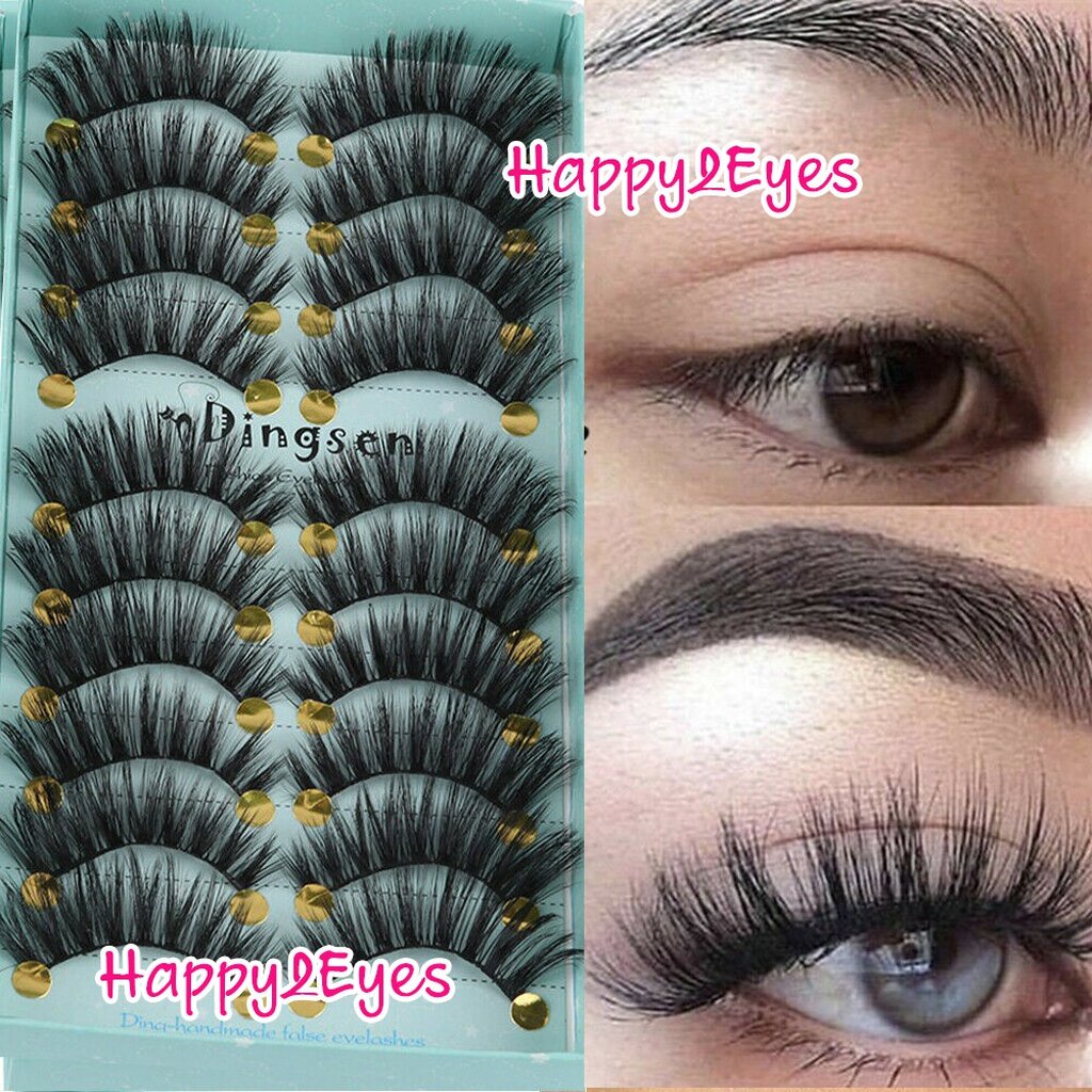 [พร้อมส่ง] ขนตาปลอม 3D ขนตา 1 กล่อง 10คู่ ขนตา ขนมิ้งค์ ฟู เด้งมากค่ะ