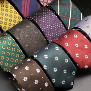 Zonfaz ความแปลกใหม ่ ผู ้ ชายผ ้ าไหม Tie Skinny ลายจุด Pais…