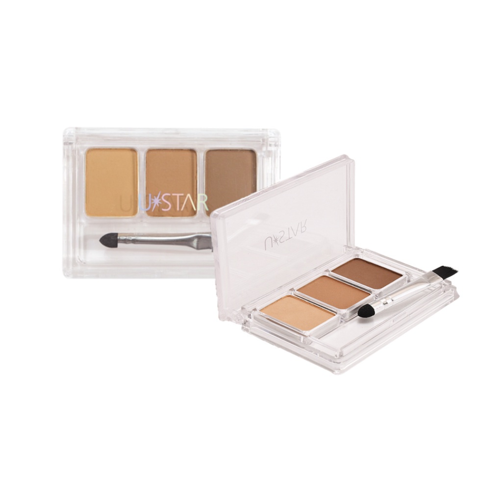 ♦️ของแท้·ส่งด่วน·ถูก♦️Ustar Zignature Maxx Cover Brow Palette #23417 : ยูสตาร์ ซิกเนเจอร์ แม็กซ์ พาเ