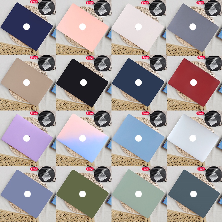 Matte Hard สําหรับ Macbook Pro M4 2023 Air 15 นิ้ว Pro 14 16 M1 M2 M3 ชิป 2022 Air 13.6 นิ้ว A2681 A2337 คริสตัลโปร่งใสครีม Candy กรณีฟรีคีย์บอร์ด