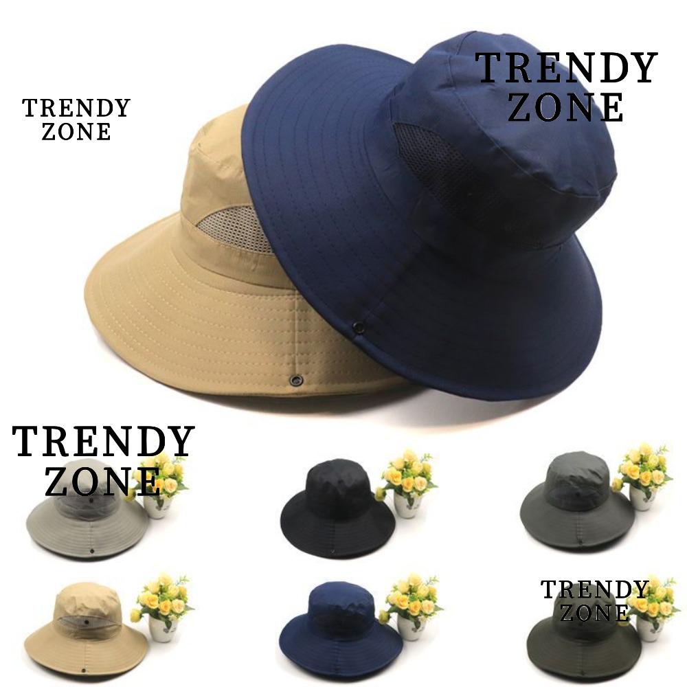 Trendyzone หมวกปีกกว้าง กันแดด ป้องกันรังสียูวี ระบายอากาศ เหมาะกับใส่ไปทะเล และเฉดดิ้ง แฟชั่นฤดูใบไม้ร่วง
